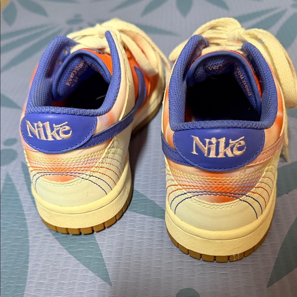 Nike Kids Orange and Purple Sneakers